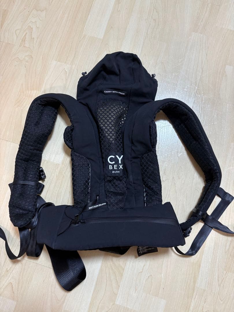 Cybex 抱っこ紐 ブラック メッシュ オリジナルボックス付き えもん
