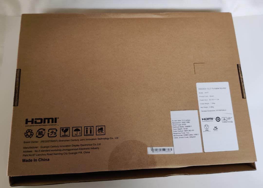 【動作確認済み】INNOCN 13K1F 13.3インチ モバイルモニター