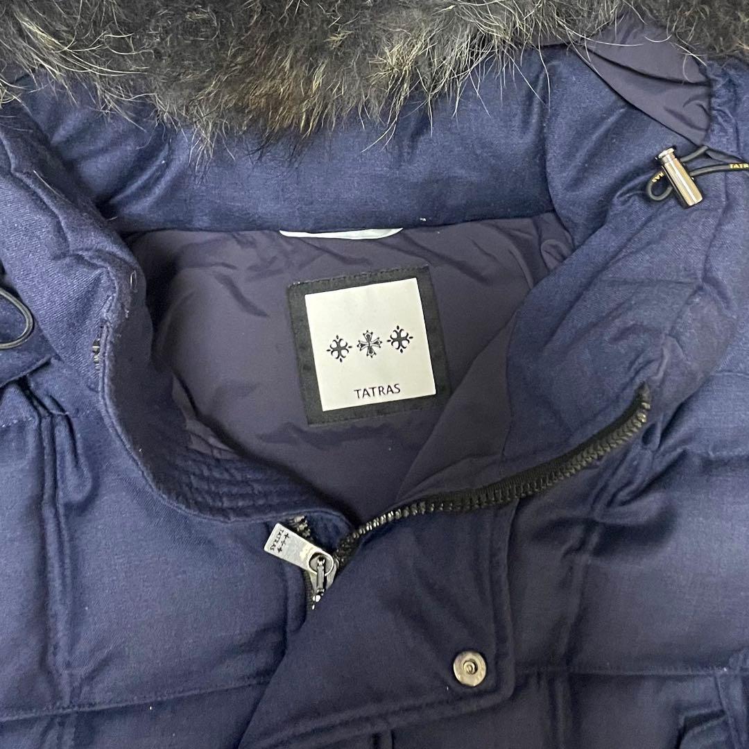 TATRAS タトラス 3way ダウンジャケット L シルク混 ラクーンファー