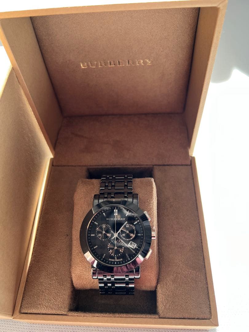 BURBERRY クロノグラフ 時計 ブラック