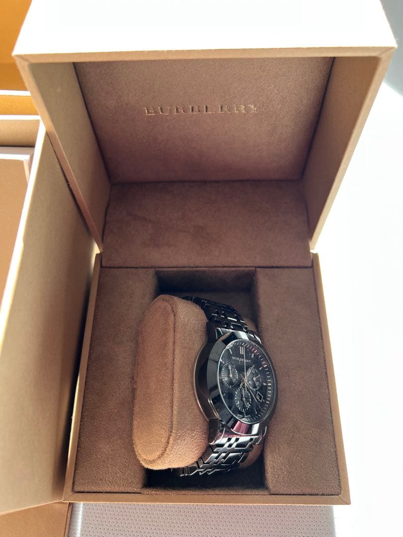 BURBERRY クロノグラフ 時計 ブラック