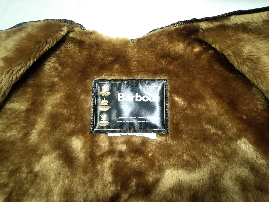 売約済A297 Barbour pile lining　c40 ライナー　ベスト