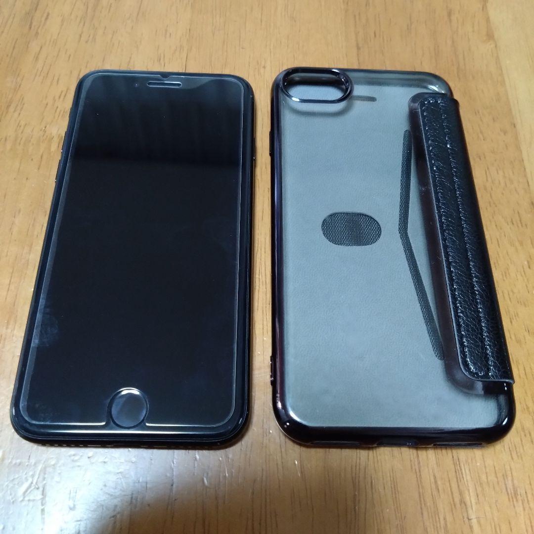 iPhone SE2 ブラック SIMフリー64GB ケース付き