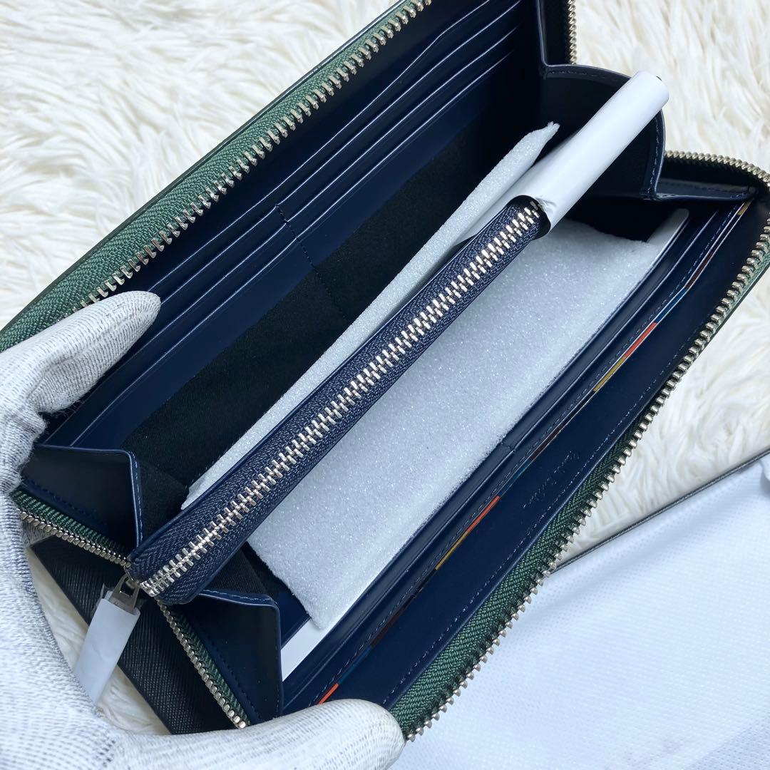 【未使用】 現行 ポールスミス ラウンドジップ ロングウォレット