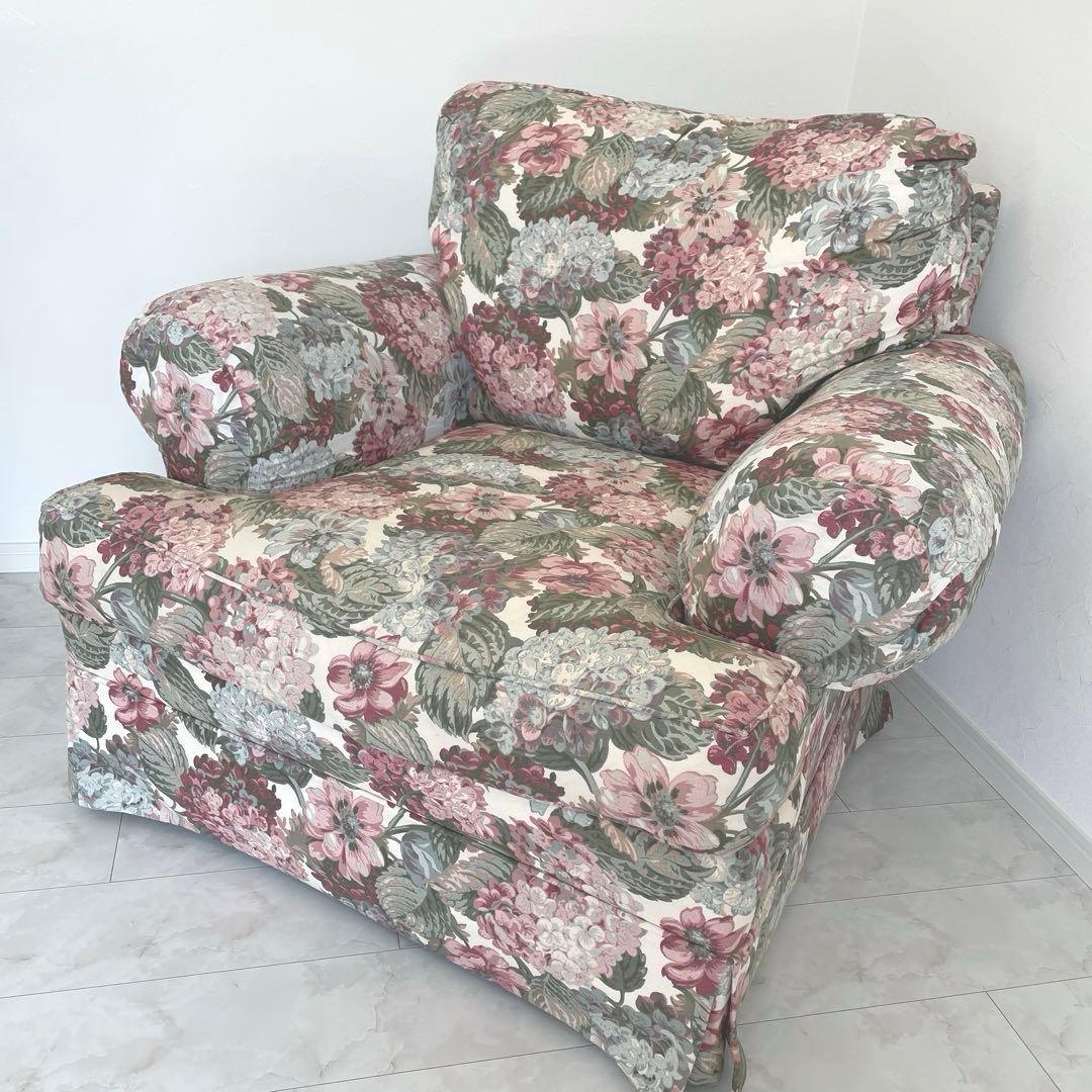 Thomasville 1人掛けソファー　シャビーシック　アメリカンクラシック