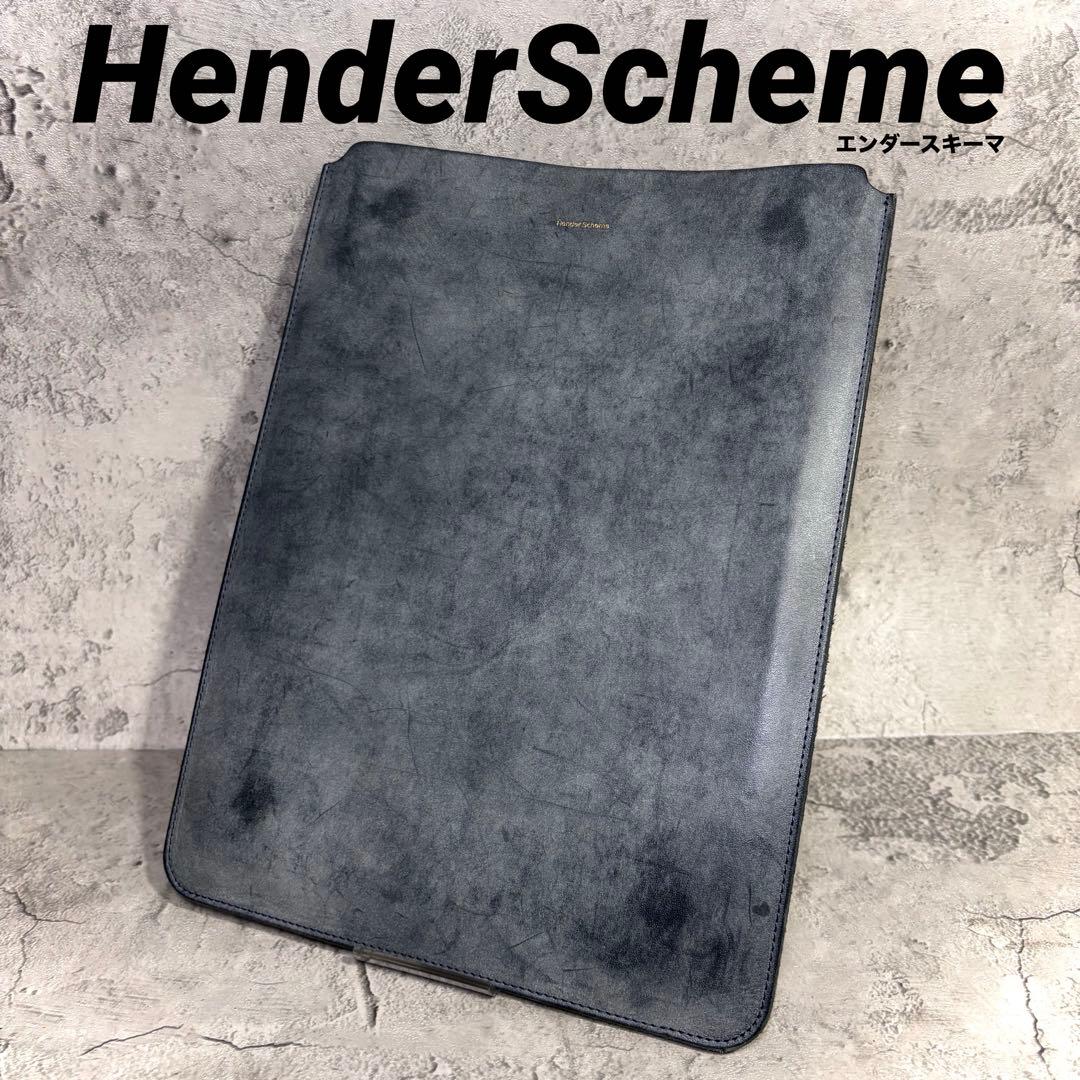 【ひろ！】エンダースキーマ タブレットケース ブライドルレザー グレー