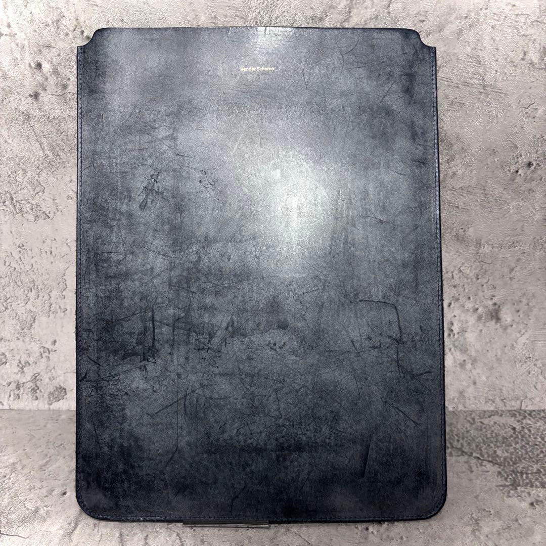 【ひろ！】エンダースキーマ タブレットケース ブライドルレザー グレー