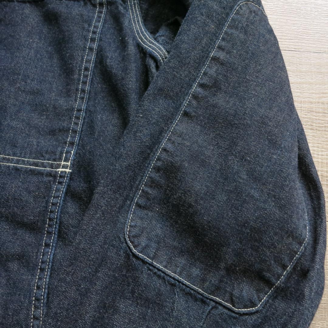 XL SASSAFRAS Feel Sun Bud Half デニムシャツ