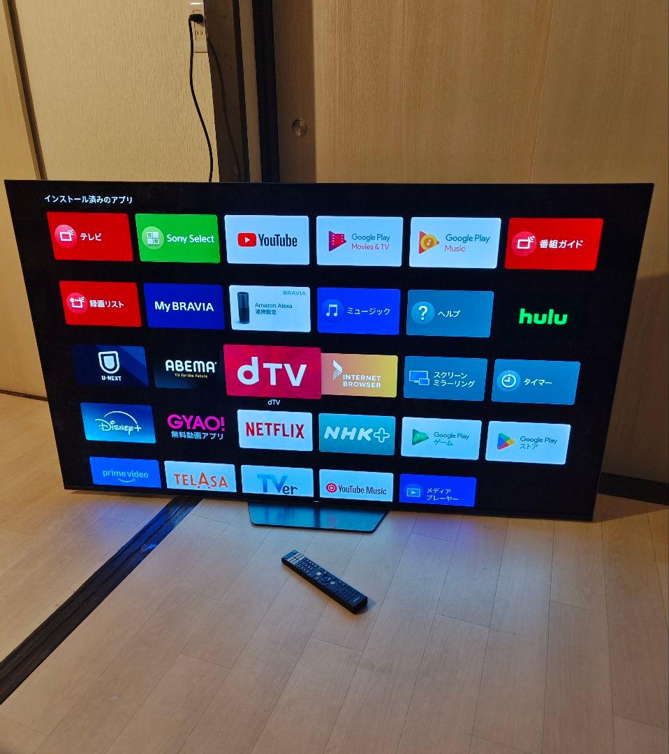 SONY ソニー チューナー内蔵4Kスマートテレビ 65型 リモコン付属
