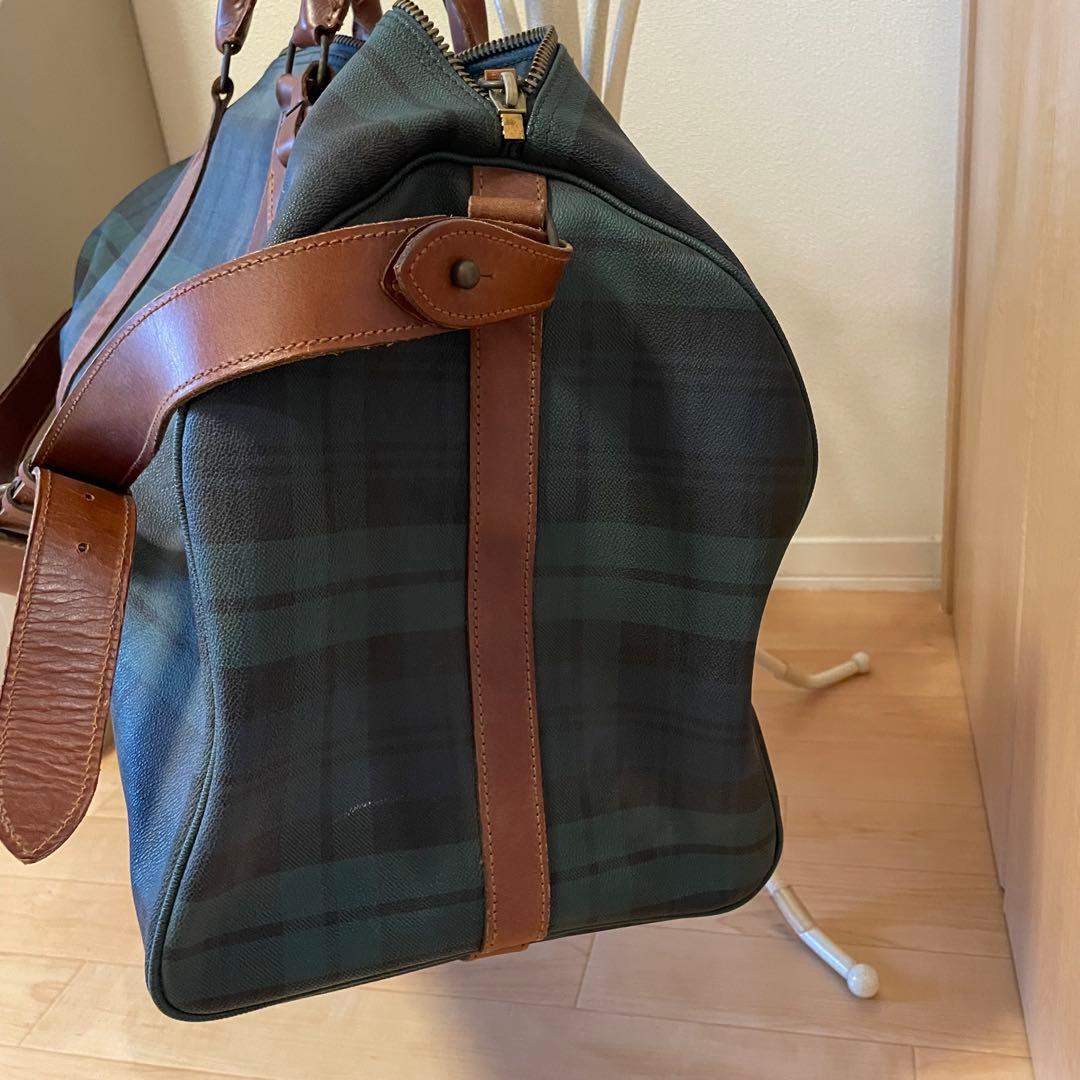希少レア　ラルフローレンボストンバッグ チェック柄