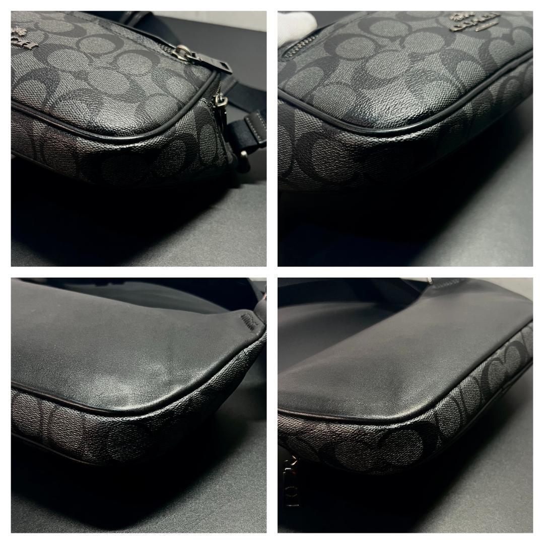 ✨正規品＆極美品‼️✨ コーチ エアリス シグネーチャー ボディバッグ グレー