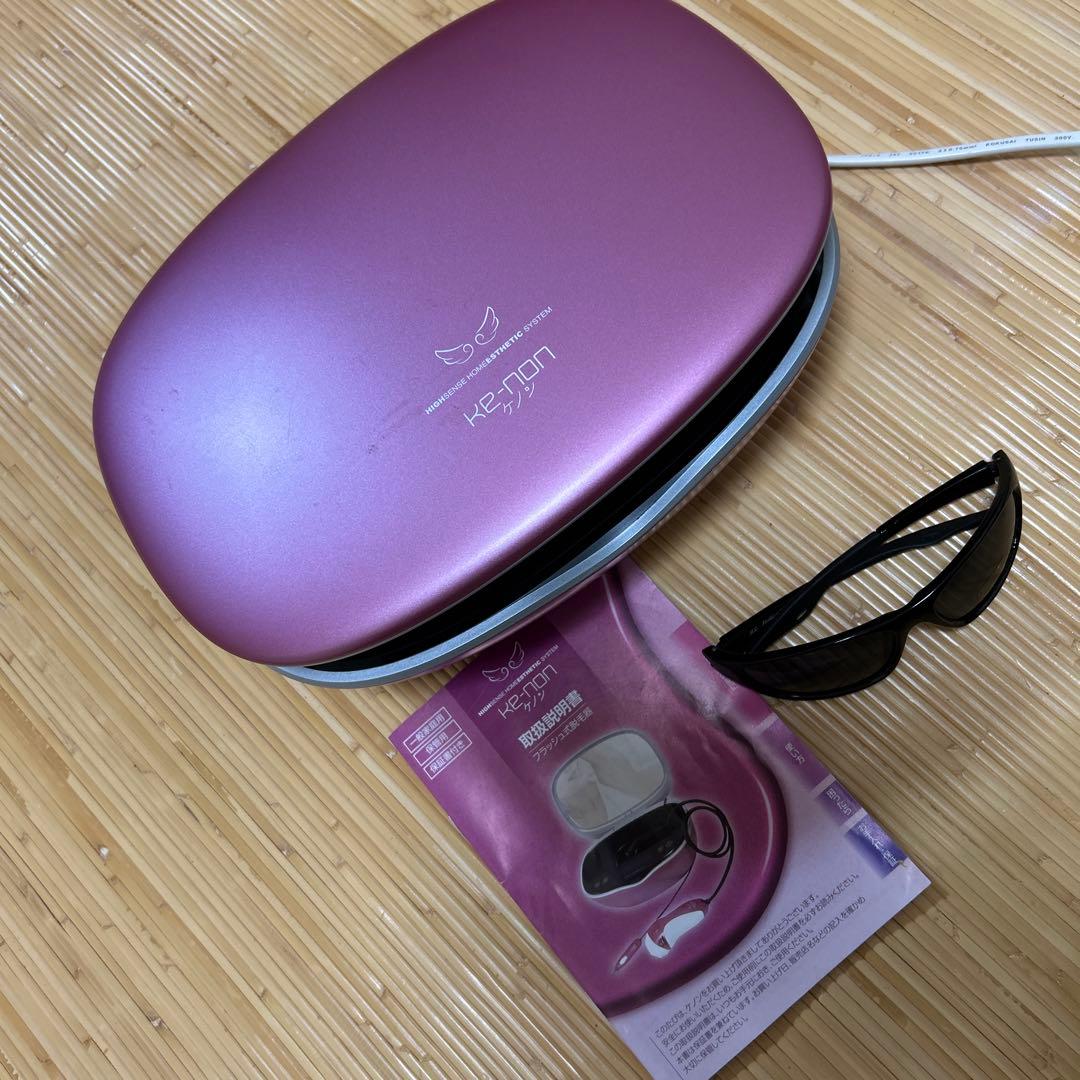 ケノン脱毛器 ピンク カートリッジとサングラス付き