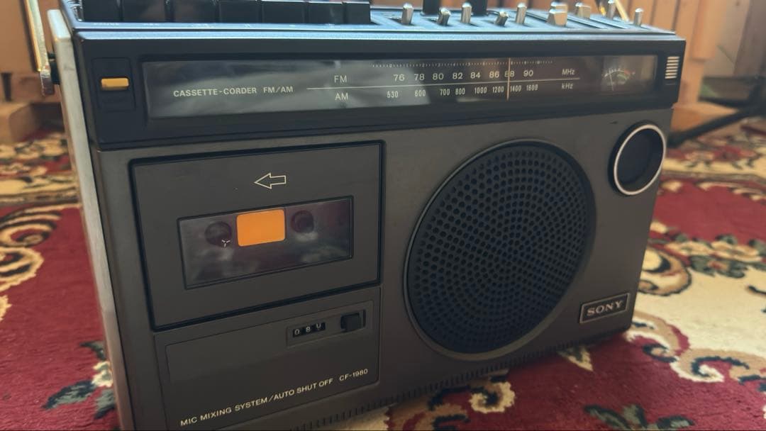 SONY CF-1980 ラジカセ カセットプレーヤー　現状品