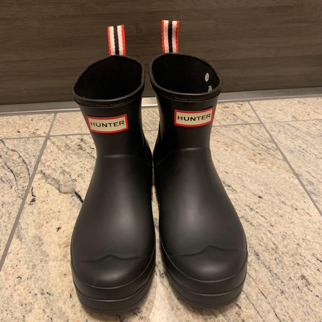 Hunter ハンタープレイショートブーツ ブラック　　24cm