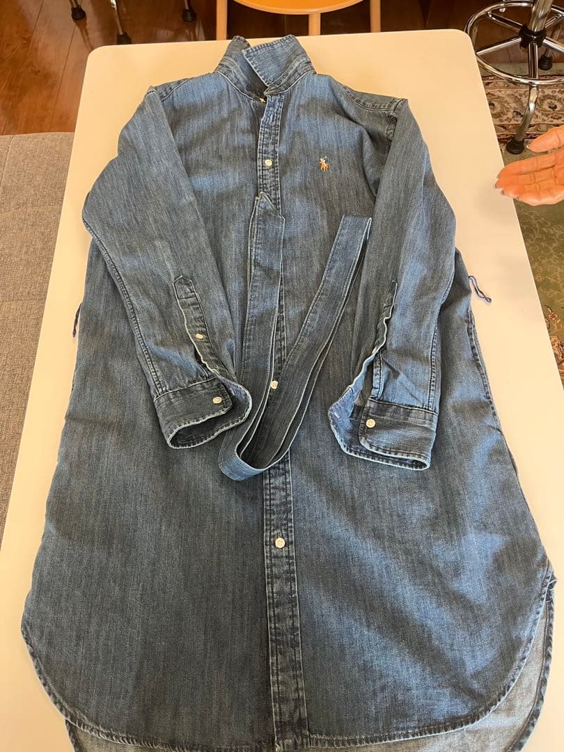 Ralph Lauren デニムロングシャツ 長袖（ワンピース）155/84A