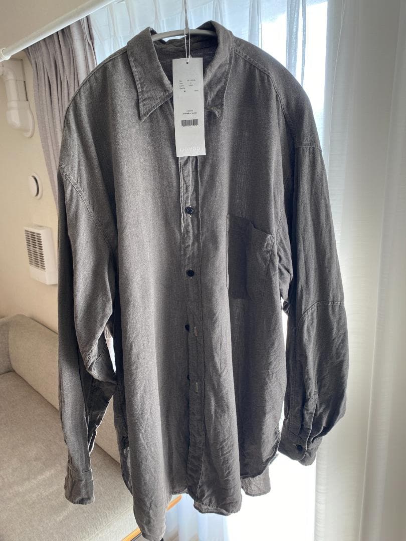 COMOLI ヨリ杢ワークシャツ Gray（サイズ：2）