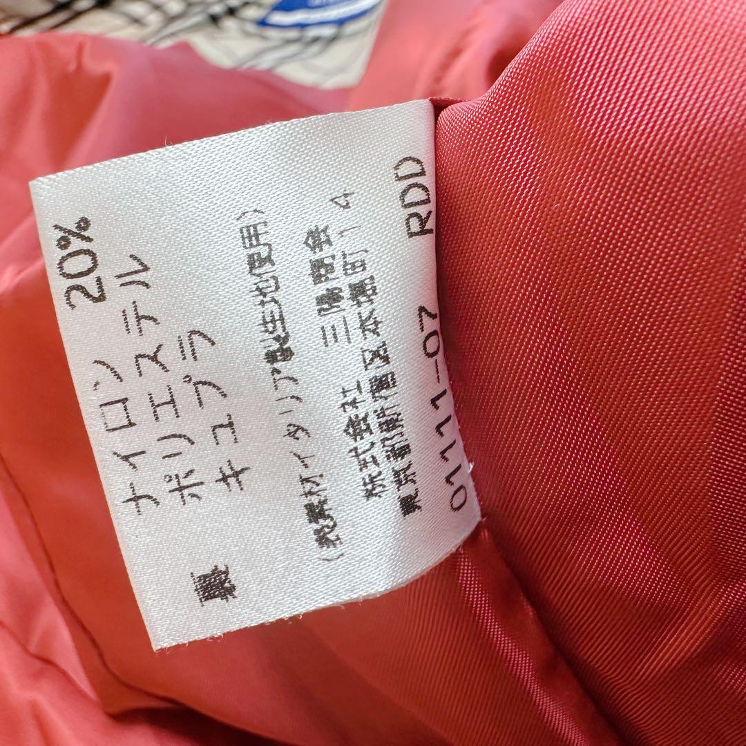 バーバリーブルーレーベル ダッフルコート ロング ウール ノバチェック フード