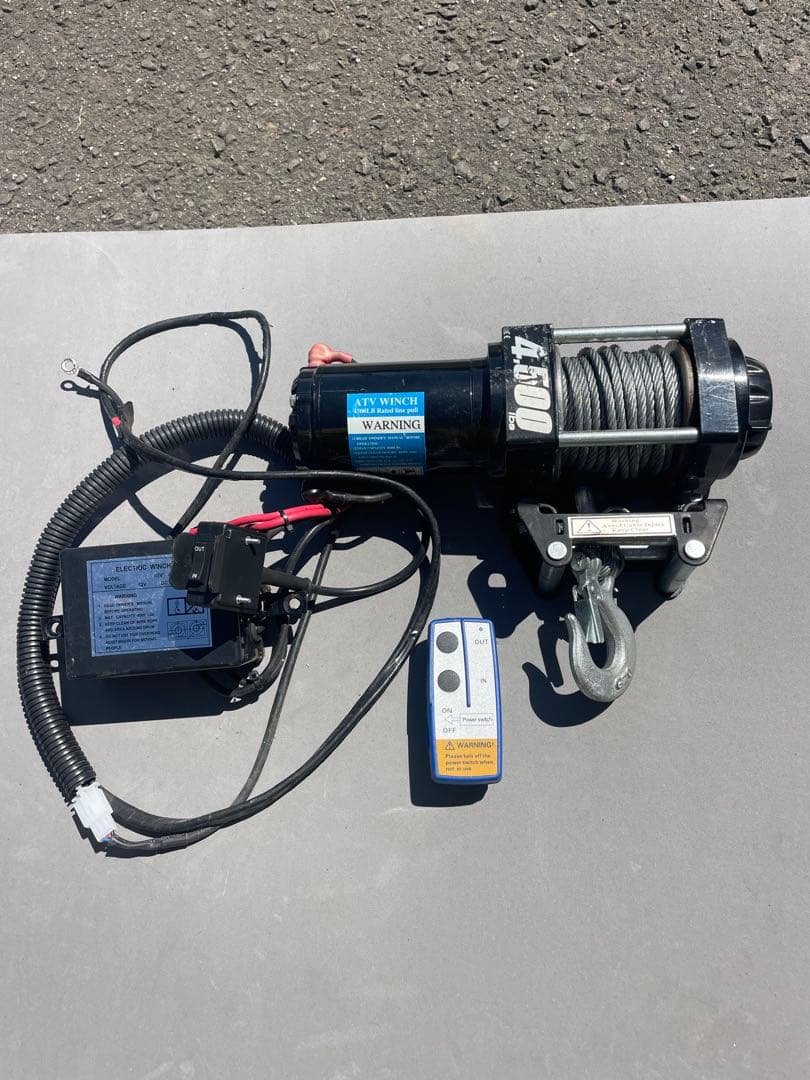 ポチさん専用❕ATV 4500 電動ウインチ 12V DC