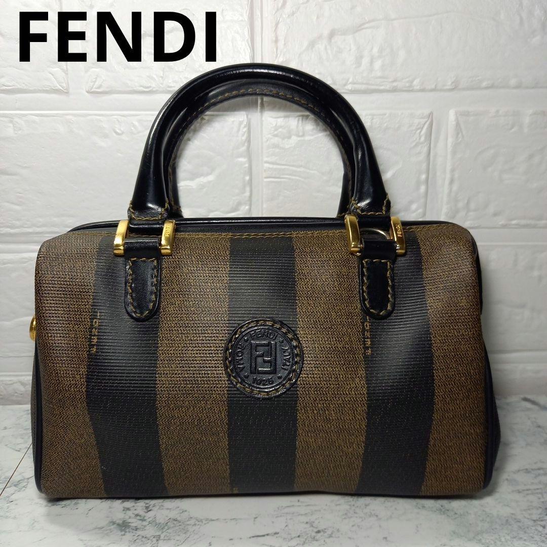 FENDI　フェンディ　ペカン柄　ミニボストンバッグ　ハンドバッグ