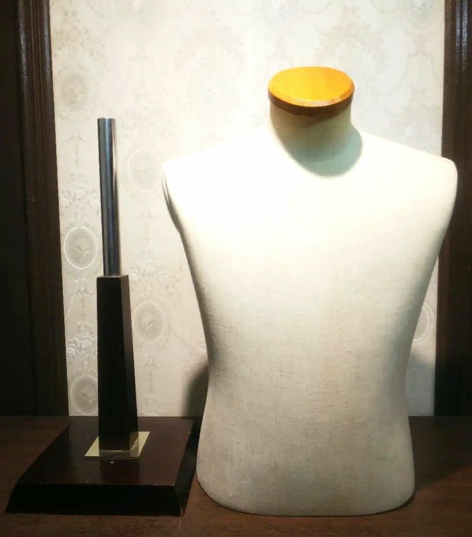 メンズ 上半身 トルソー マネキン 土台付き 2体セット