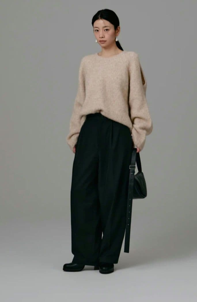 新品未使用 louren アルパカニットプルオーバー lo253-90