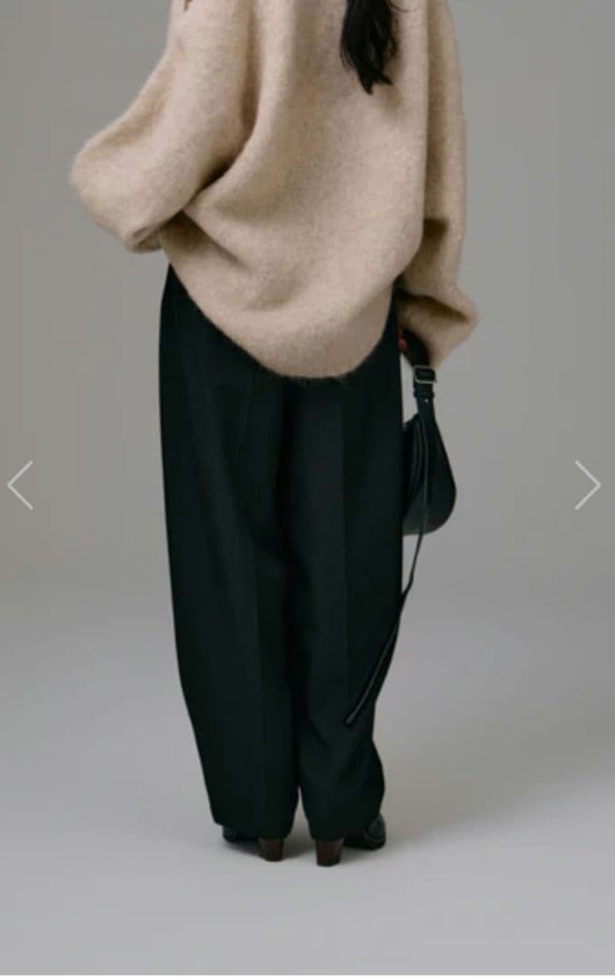 新品未使用 louren アルパカニットプルオーバー lo253-90