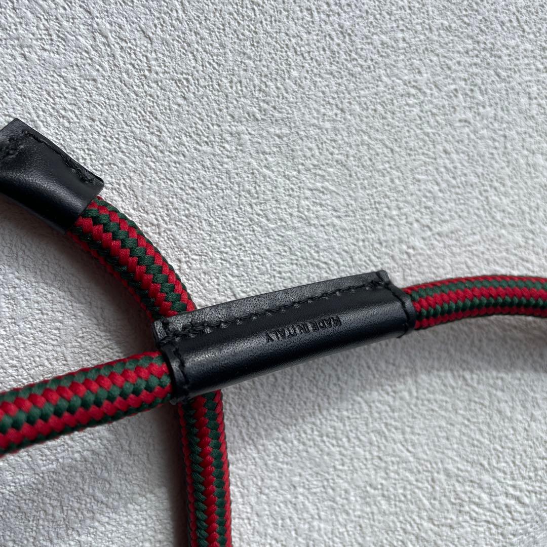 【激レア】GUCCI グッチ シェリーライン キャンバス×レザー ロープベルト