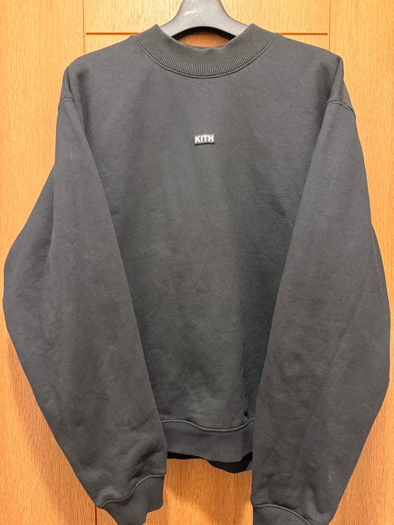 Ｔ*迎様 KITH スモールボックスロゴ ブラック スウェット L