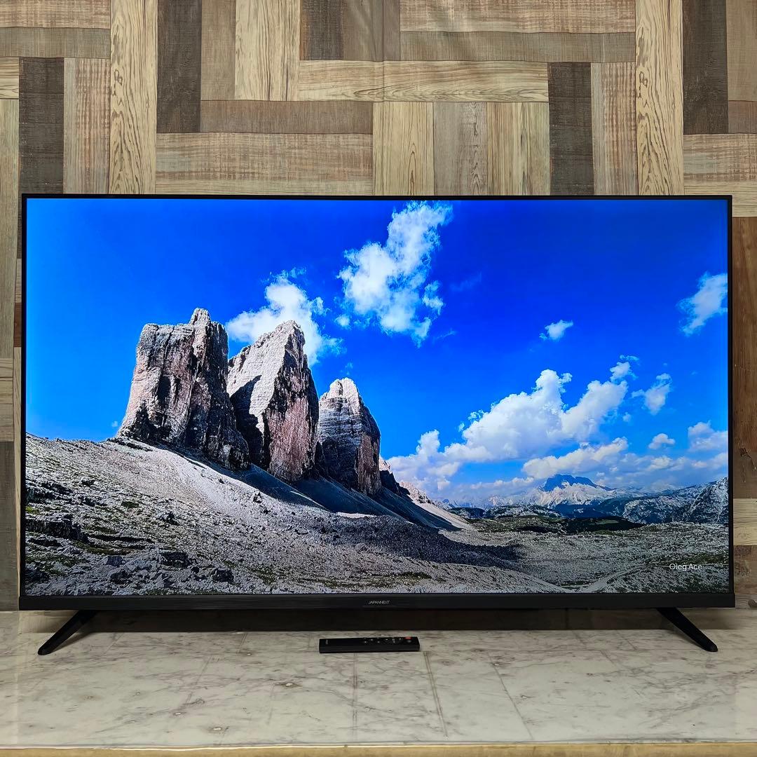 てつや さん受渡2年前購入ジャパンネクスト50型4Kモニタースピーカーリモコン付