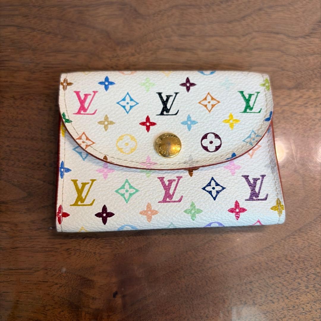 ルイヴィトン モノグラム マルチカラー 名刺入れ カードケース 財布