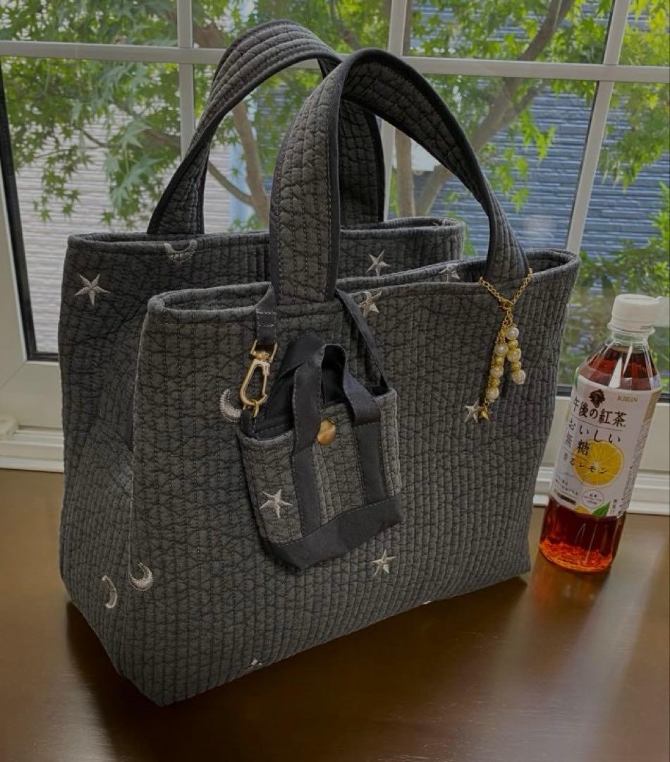 KORO　ダークグレー×ムーンスター　3ルームズバッグ　ヌビ バッグ