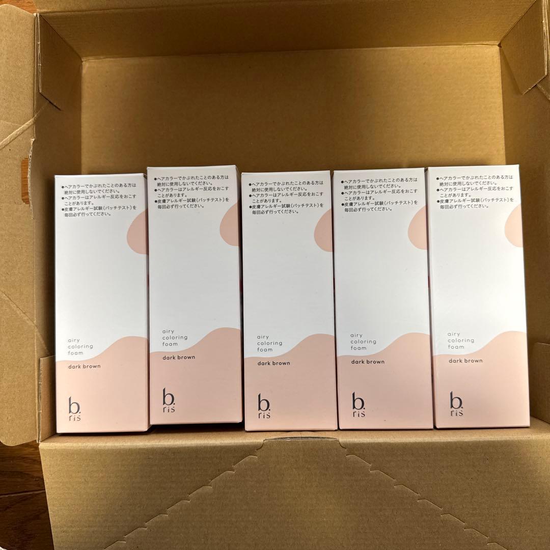 b.ris エアリーカラーリングフォーム ダークブラウン 80g 5本