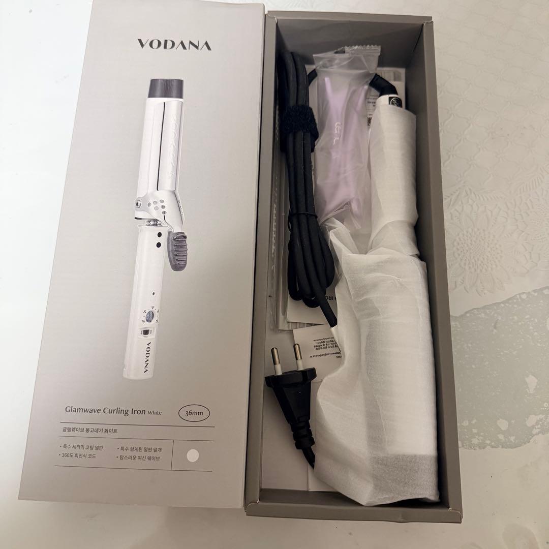 VODANA カールアイロン 36mm ホワイト 新品未使用