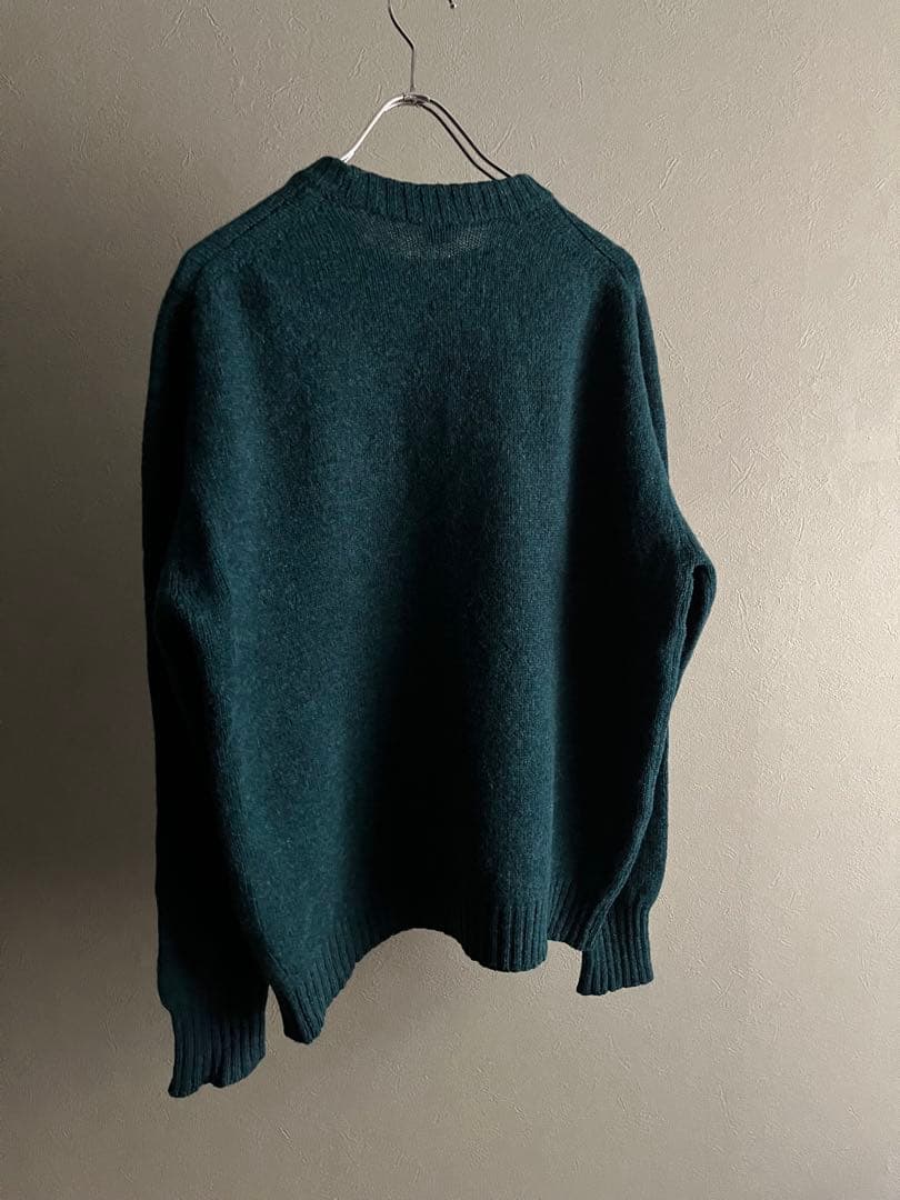 70s St Michael シェットランドウール ニット エメラルドグリーン