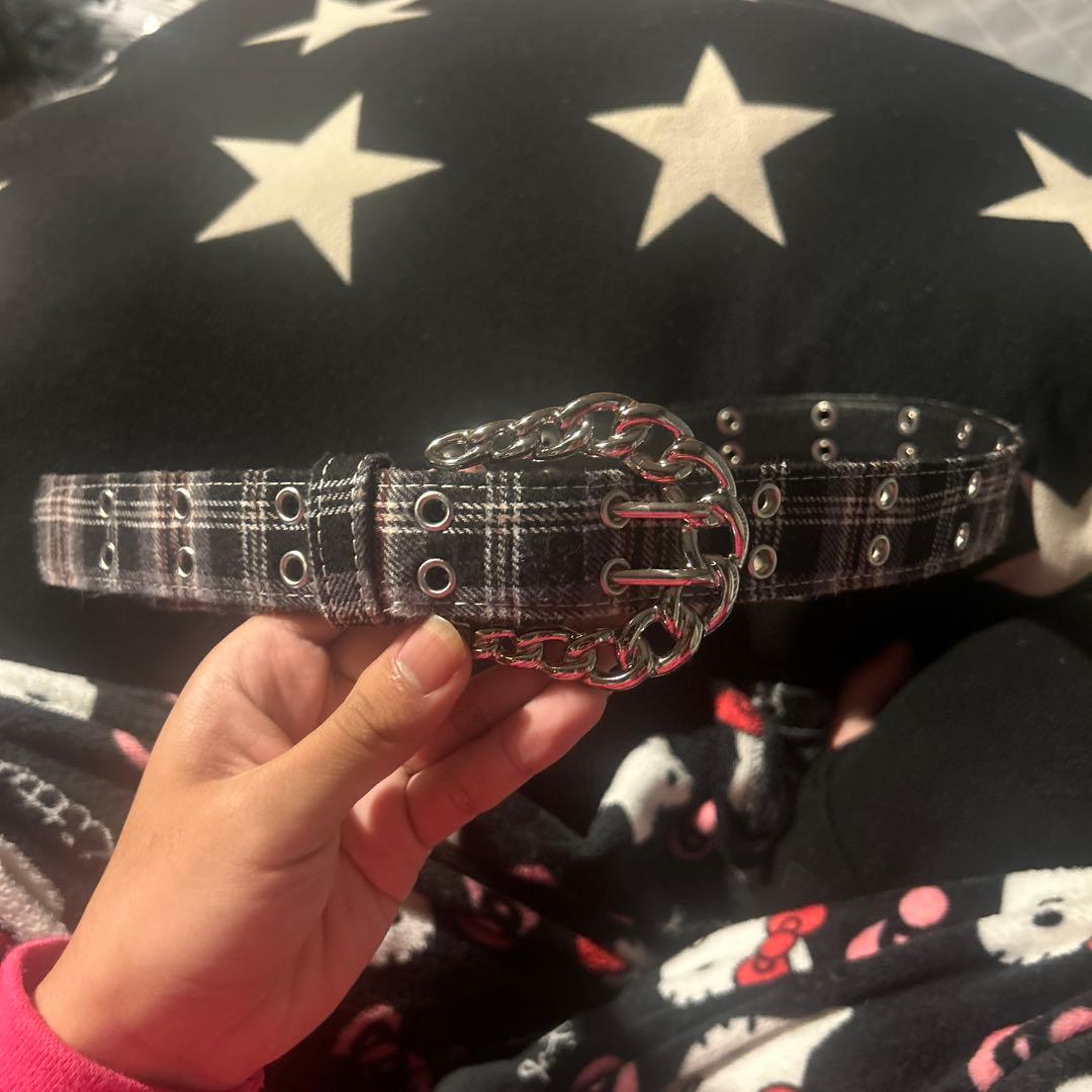 afb FLANNEL CHECK BELT 人気 M 円堂守着用