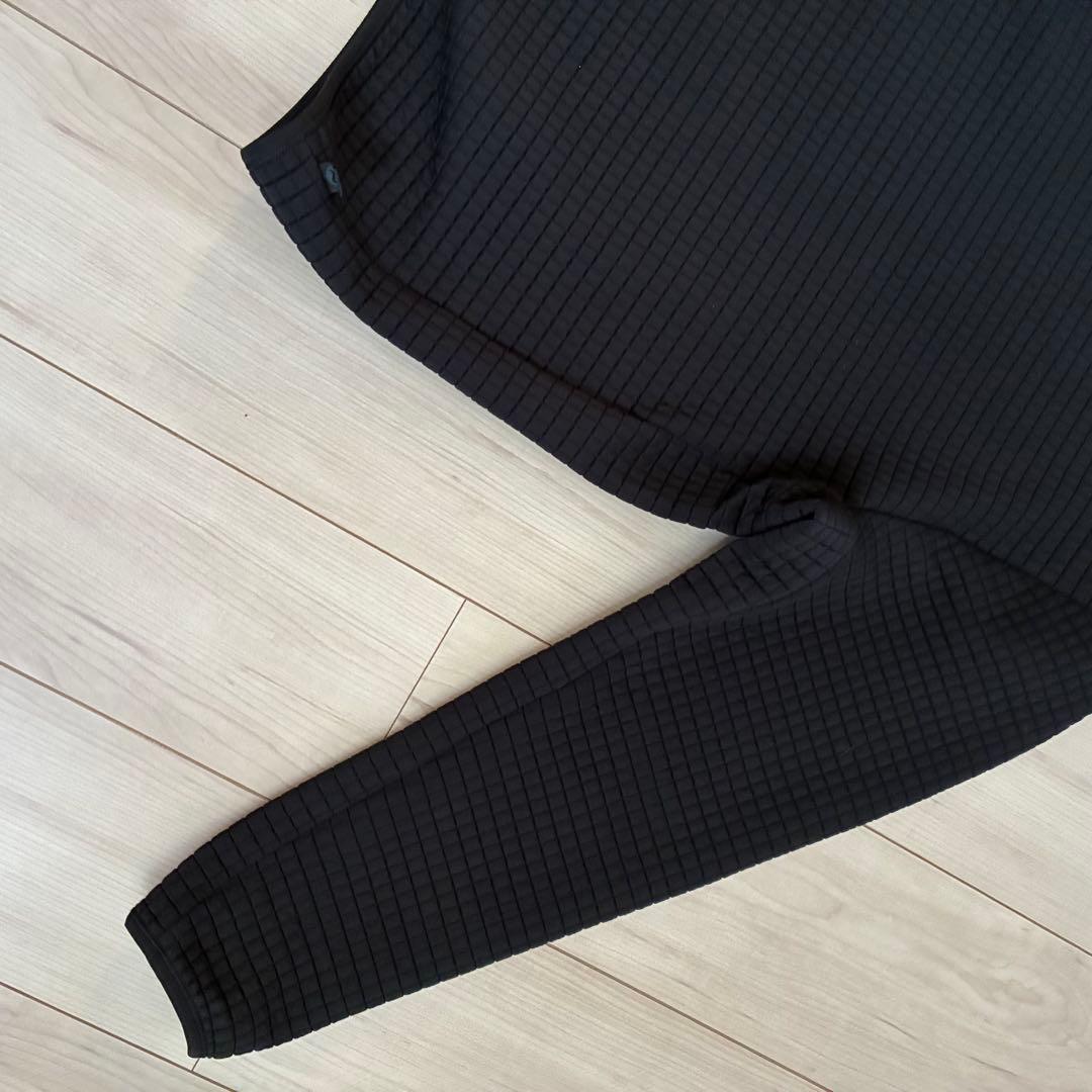 美品 ルルレモン lululemon キルティングスウェット 上下セット 黒 S