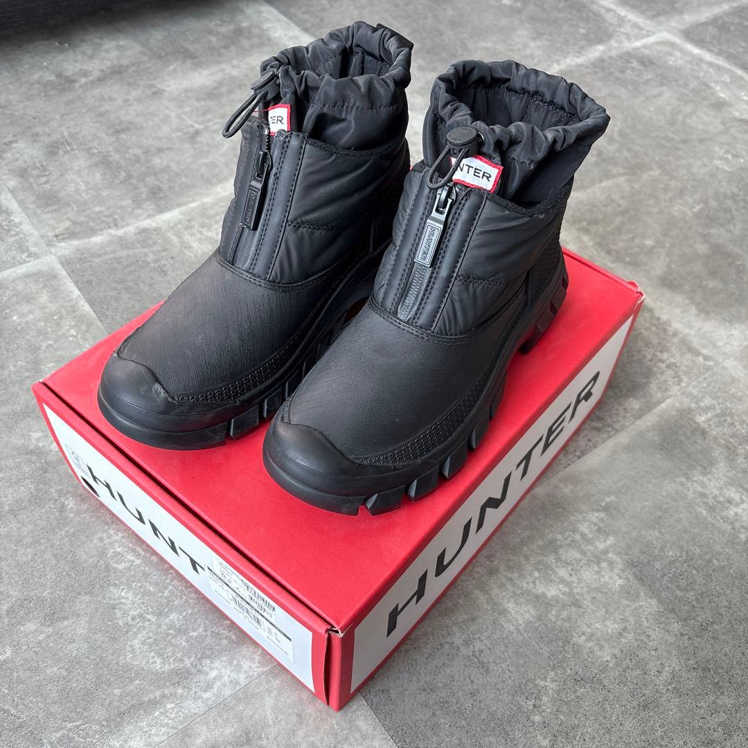 【美品】HUNTER スノーブーツ 24.0