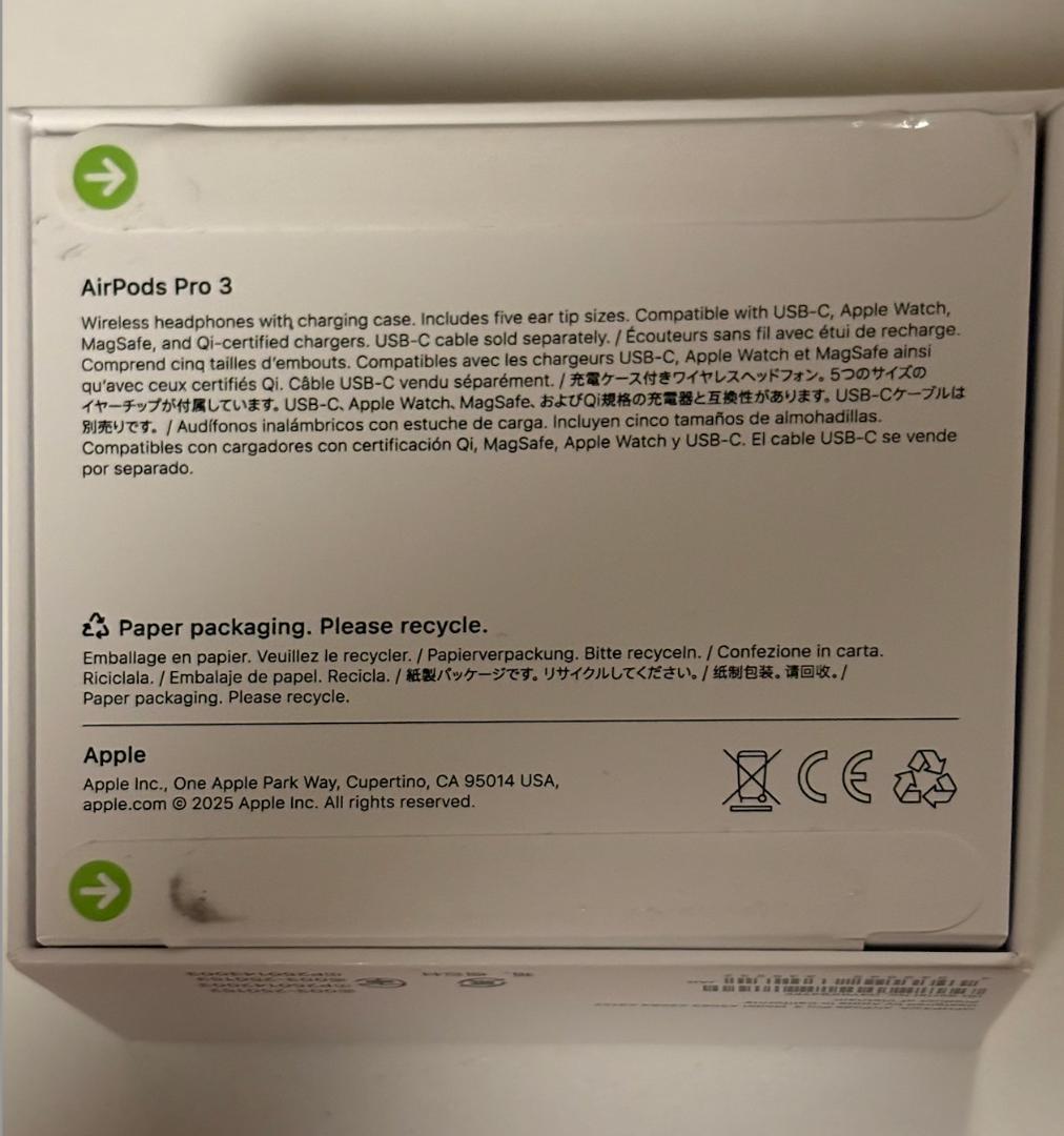 イヤホン Airpods Pro 3 Brand New (unopened)