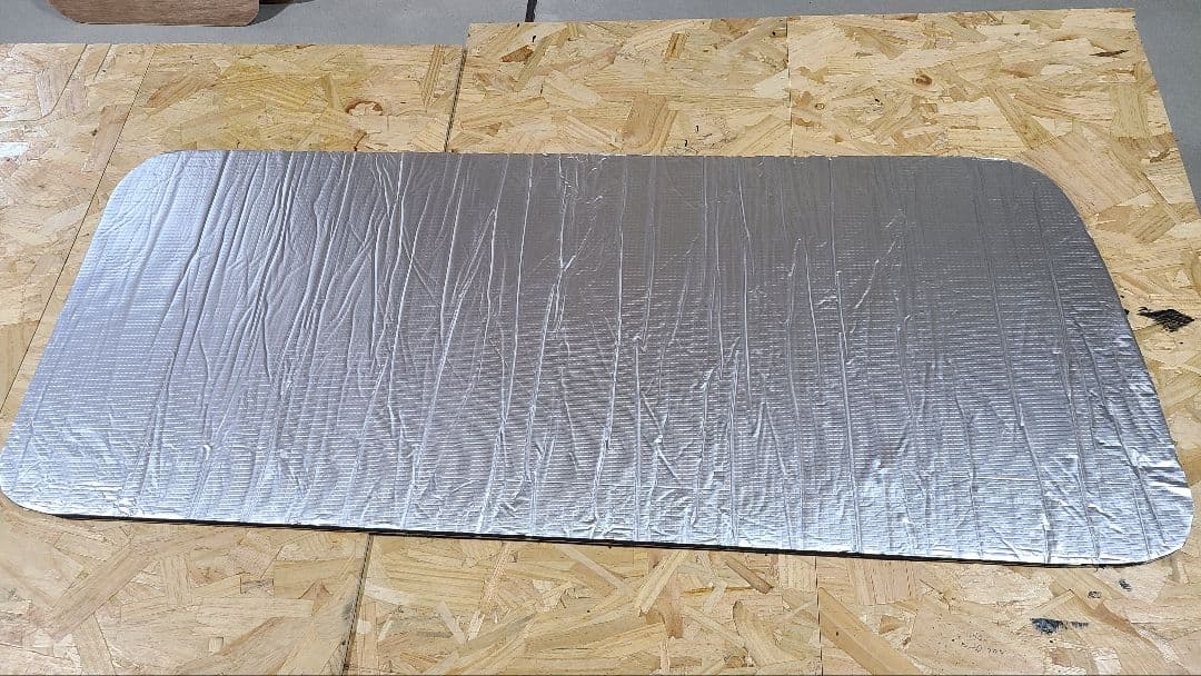 ハイエースリアサイドガラス窓埋めパネル防音断熱 艶なし黒仕様左右１セット