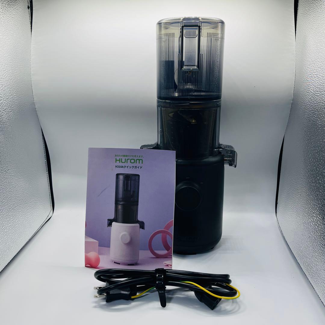 極美品　2回使用のみ　H310A ヒューロム　ジューサー　ブラック