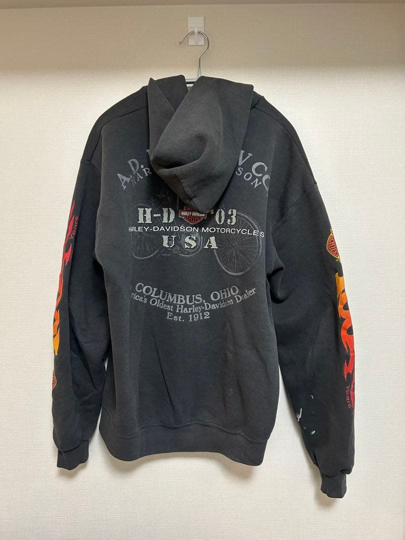 Harley-Davidson フルジップパーカー ブラック