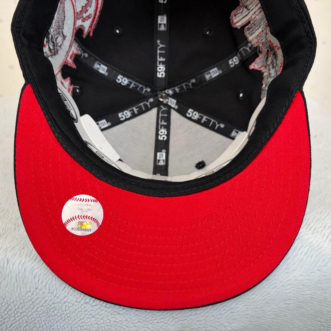 【未使用】海外限定 59FIFTY NY BATMAN 蝙蝠カスタム 7 1/2