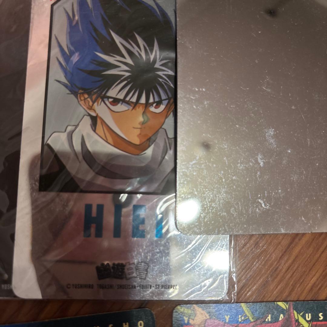 幽遊白書 カードダスセット 金色ホログラム3種&飛影ミラーカード&飛影ステッカー