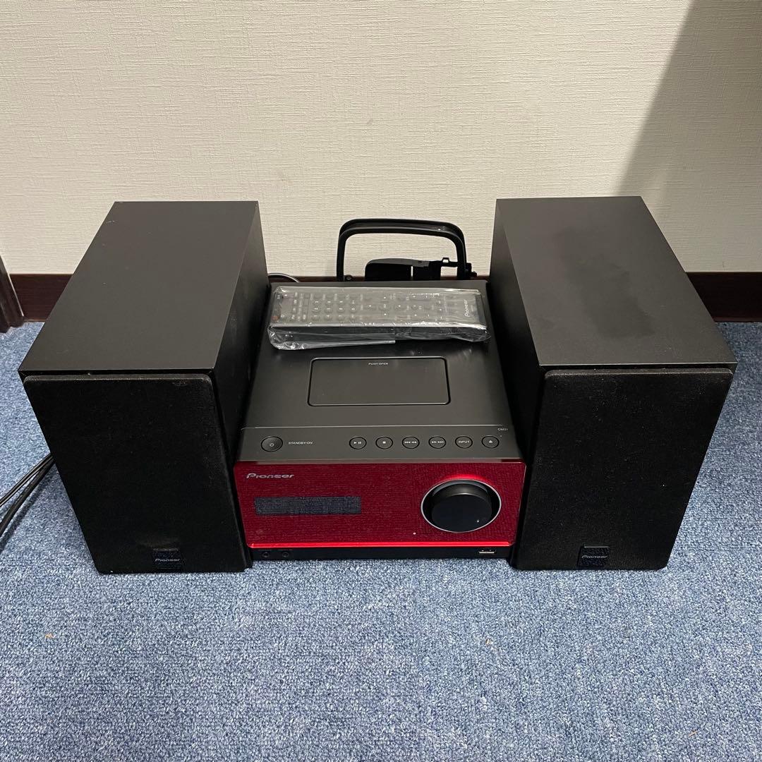 【美品・付属品完備】Pioneer X-CM31-R ミニコンポ レッド
