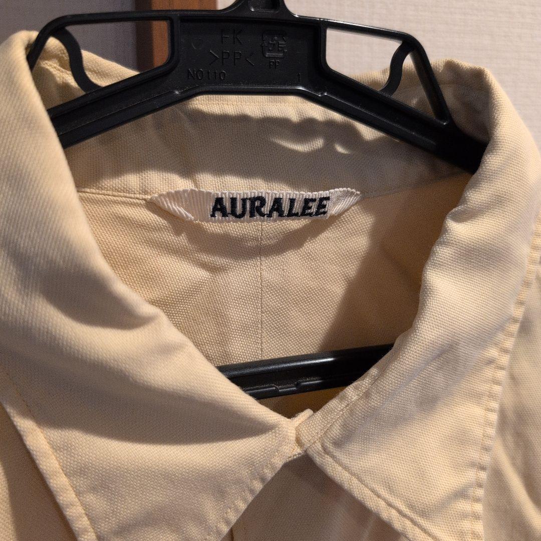 AURALEE クリーム色 長袖シャツ