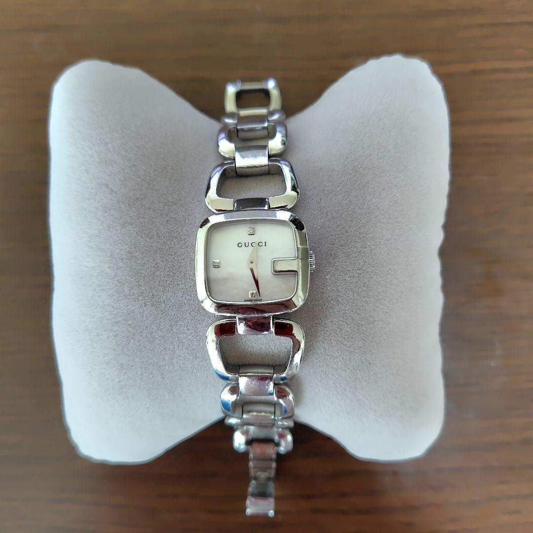 ❣️GUCCI シルバー スクエアフェイス ダイア腕時計美品❣️箱有お値下げ