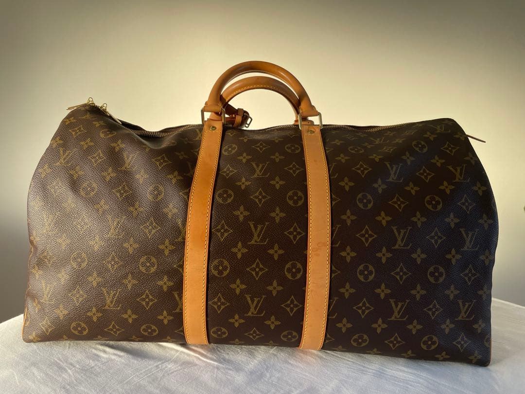 Louis Vuitton ボストンバッグ ブラウン　キーポール