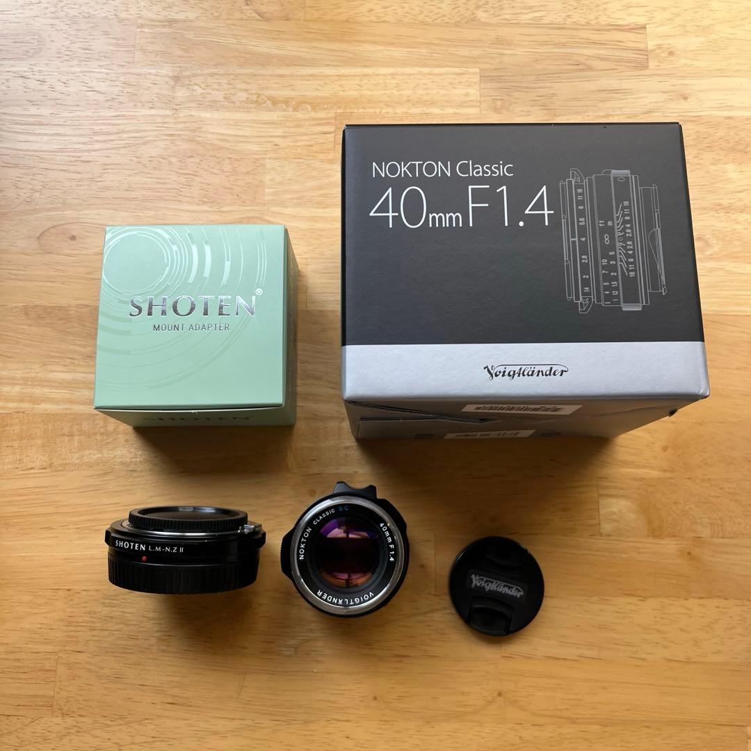 マウントアダプター付きNOKTON classic 35mm F1.4 SC