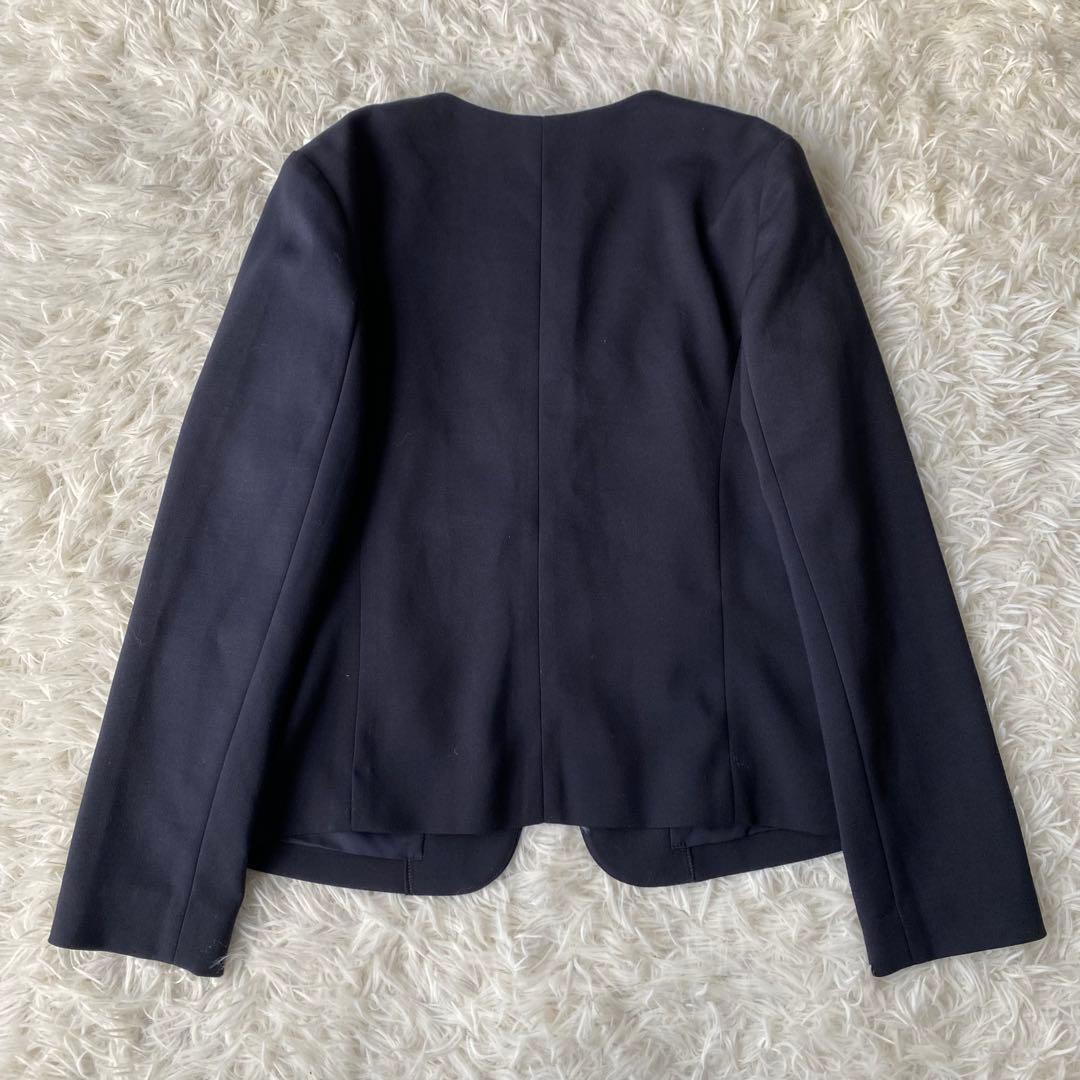 NATURAL BEAUTY BASIC ノーカラーパンツスーツ セットアップS