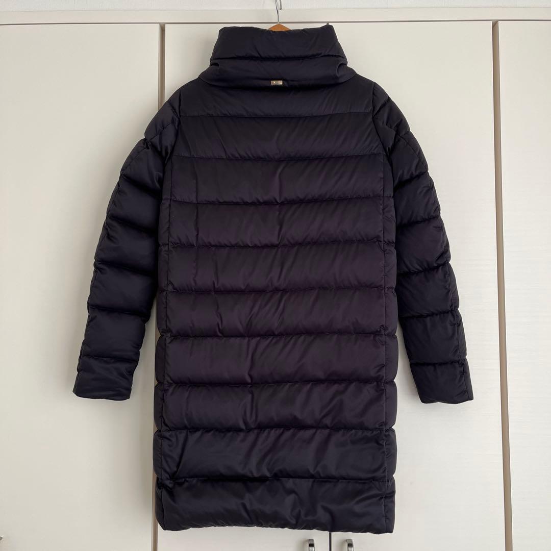 Herno ヘルノ　ダウンジャケット　ロング丈　38 ブラック　ミラノ直営店